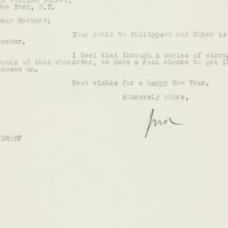 Letter: 1925 December 30