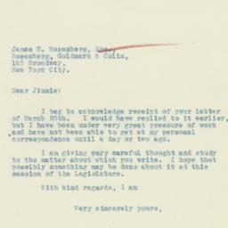 Letter: 1933 April 3