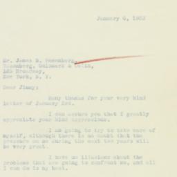 Letter: 1933 January 6