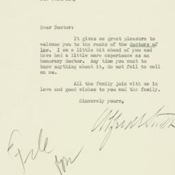 Letter: 1929 June 25