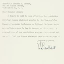Letter: 1951 March 5