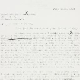 Letter: 1937 July 15