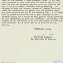 Letter: 1940 November 15