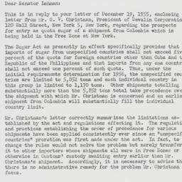 Letter: 1955 December 30
