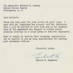 Letter: 1950 April 22
