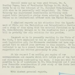 Letter: 1952 January 8