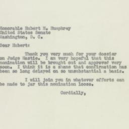 Letter: 1950 May 31