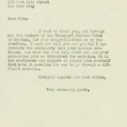 Letter: 1950 November 15