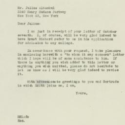 Letter: 1946 October 9