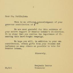 Letter: 1950 November 4