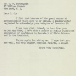 Letter: 1951 January 13