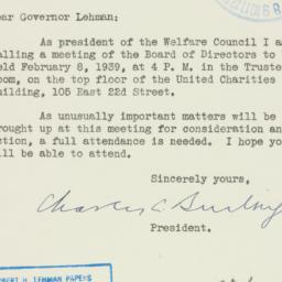 Letter: 1939 January 24