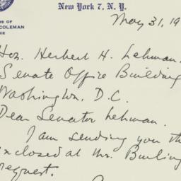 Note: 1953 May 31