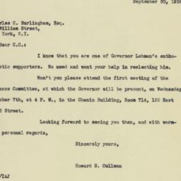 Letter: 1936 September 30