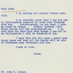 Letter: 1940 February 15
