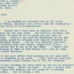 Letter: 1934 May 7