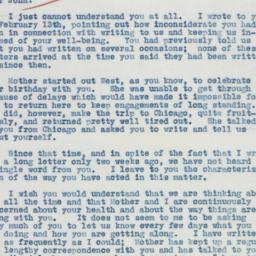 Letter: 1936 February 27