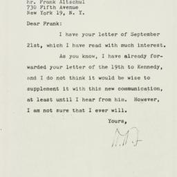 Letter: 1960 August 22