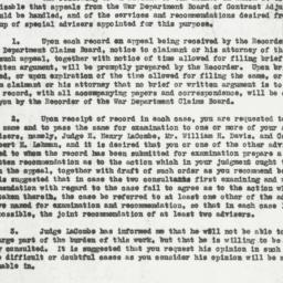 Memorandum: 1919 November 10