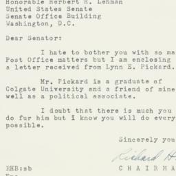 Letter: 1954 January 13