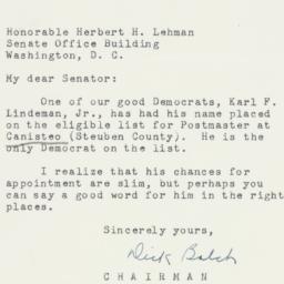 Letter: 1954 September 15