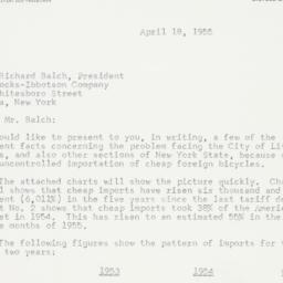 Letter: 1955 April 18