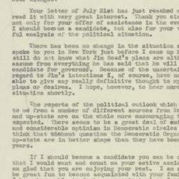 Letter: 1946 August 8