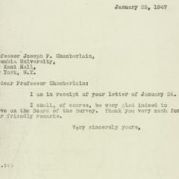 Letter: 1947 January 25
