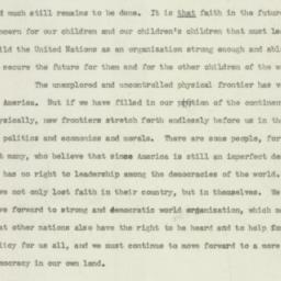 Speech: 1948 May 24