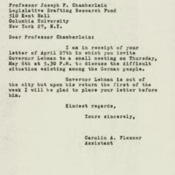 Letter: 1948 April 30