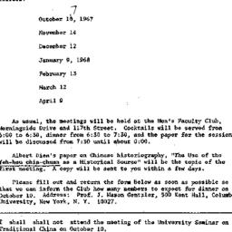 Announcements, 1967-09-28. ...