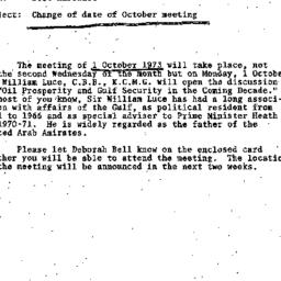 Announcements, 1973-10-01. ...