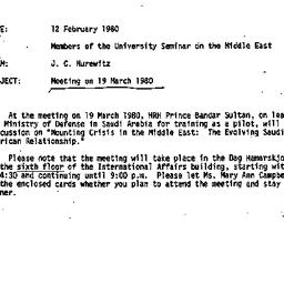 Announcements, 1980-02-12. ...