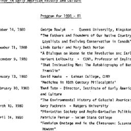 Schedules, Early American H...