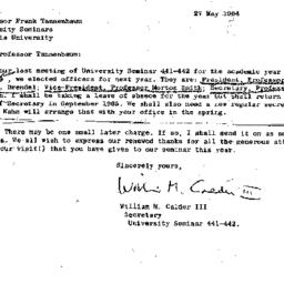 Correspondence, 1965-05-27....