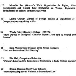 Schedules, Women and Societ...