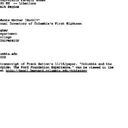 Announcements, 1999-12-09. ...