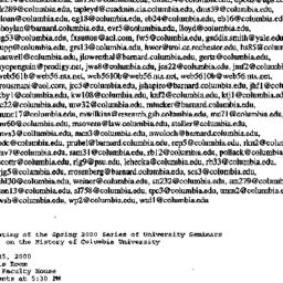 Announcements, 2000-01-19. ...
