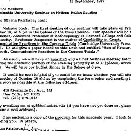 Announcements, 1997-09-18. ...