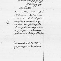 [Document, 1788 May 27]