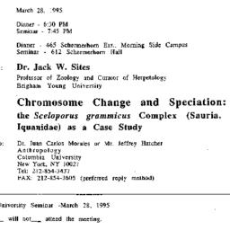 Announcements, 1995-03-28. ...