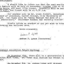 Correspondence, 1976-10-01....