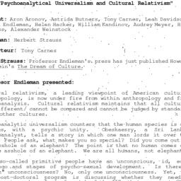 Speaker's paper, 1995-0...