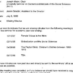 Correspondence, 1998-07-09....