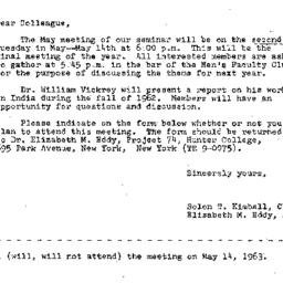 Correspondence, 1963-04-22....