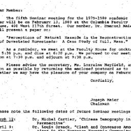 Correspondence, 1980-01-29....