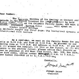 Announcements, 1986-04-09. ...