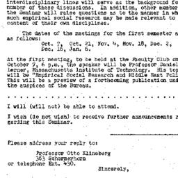 Announcements, 1957-09-23. ...