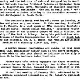 Announcements, 1972-02-15. ...