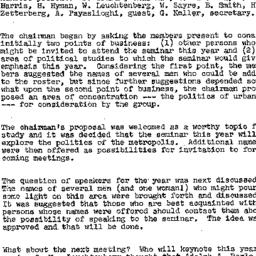 Minutes, 1958-11-06. The St...